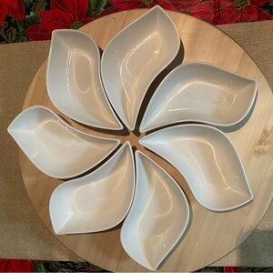 Elama Signature Modern 12 pc Lazy Susan Appetizer & Condiment Server Set